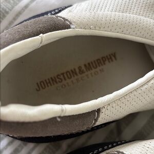 Johnston & Murphy Men's White and Brown Shoes